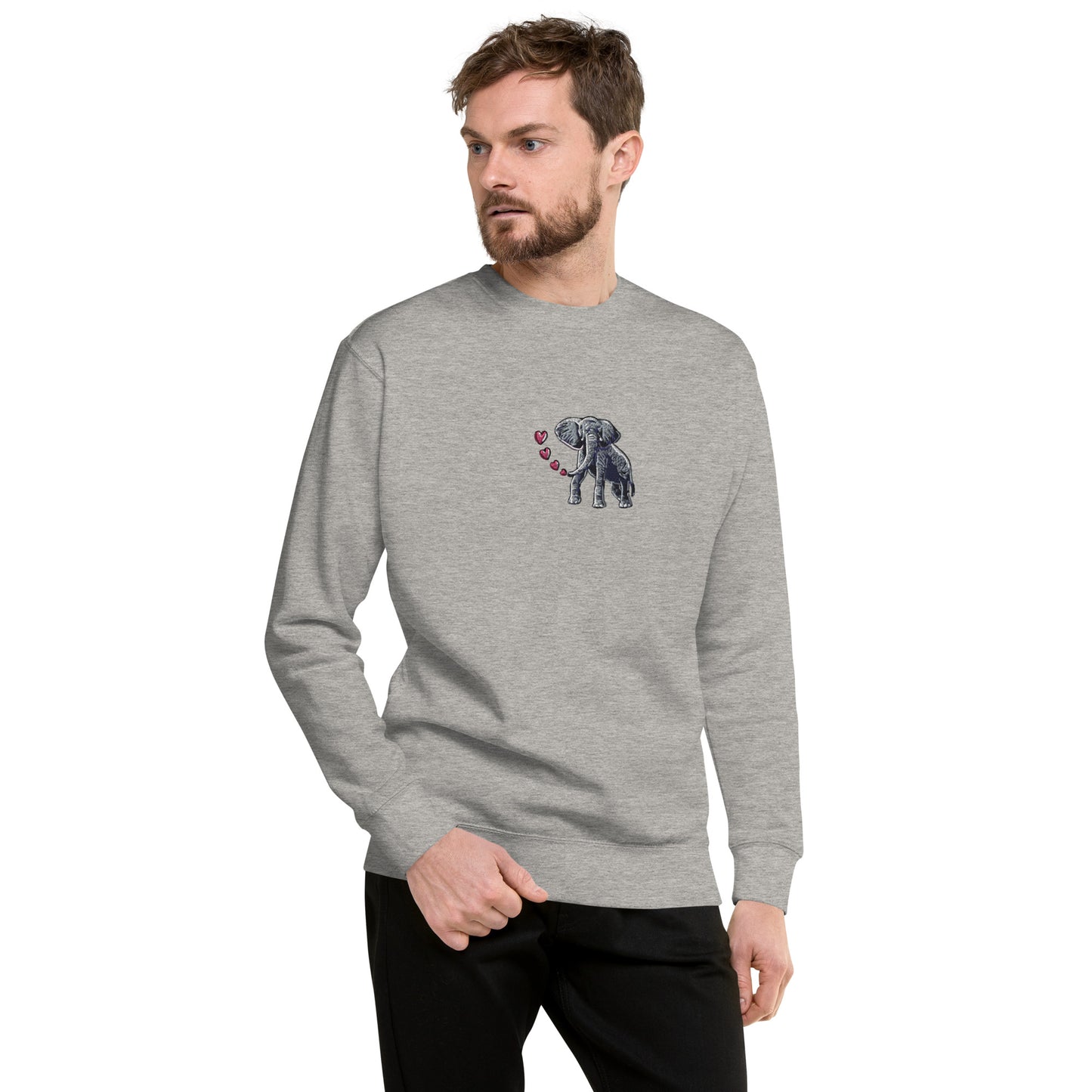 Elephant Breathing Love Premium Sweatshirt