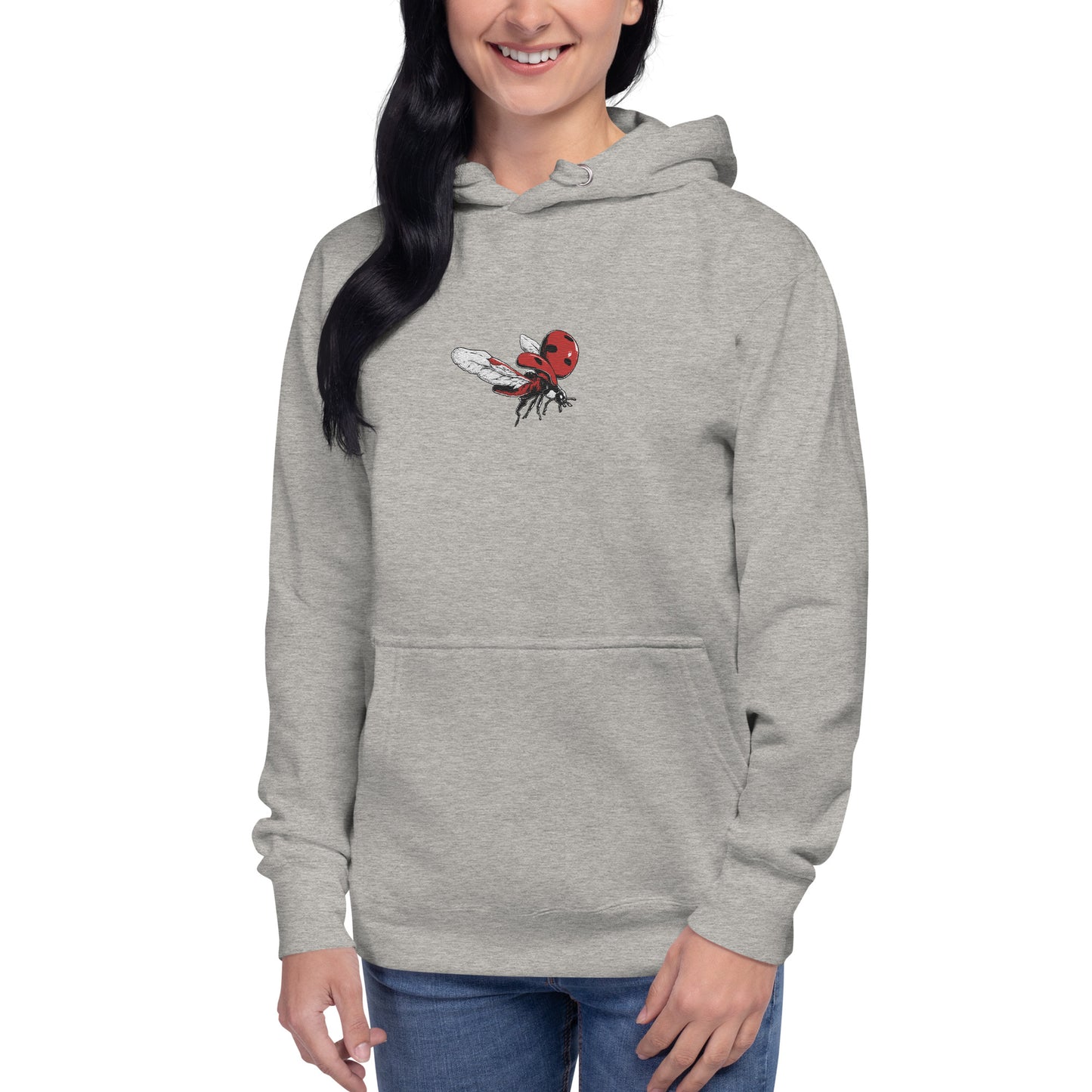 Good Fortune Ladybug Embroidered Hoodie