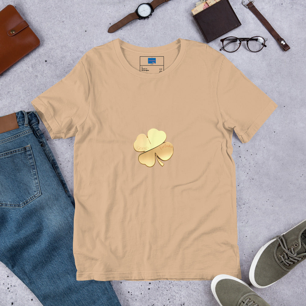 Good Fortune (Engraved) Clover Unisex t-shirt